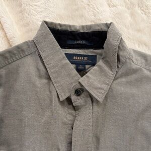 Roark Casual Gray Button Down Shirt